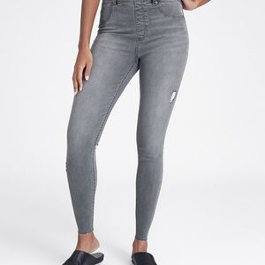 Spanx Gray Distressed Jeans / leggings  Small
